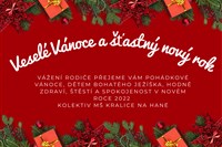 Přejeme příjemné prožití vánočních svátků a šťastný nový rok 2022 🌠