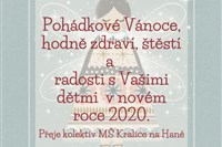 Přejeme Vám příjemné prožití vánočních svátků.